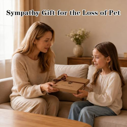Dog Memorial Picture Frame with Collar Holder, Pet Memorial Gifts for Loss of Dog and Cat, Pet Loss Sympathy Remembrance and Bereavement Gift, Pet Memorial Frame Keepsake for Dogs Passing away