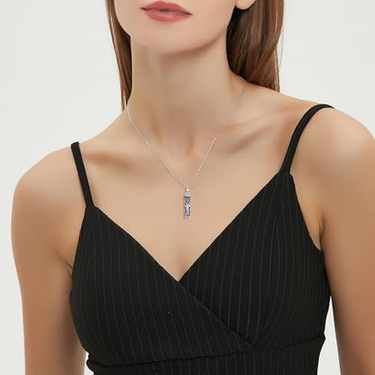 Flower Cute Animal Sterling Silver Pendant Urn Ashes Necklace for Women BF0709 - color: C *Tree Life 3