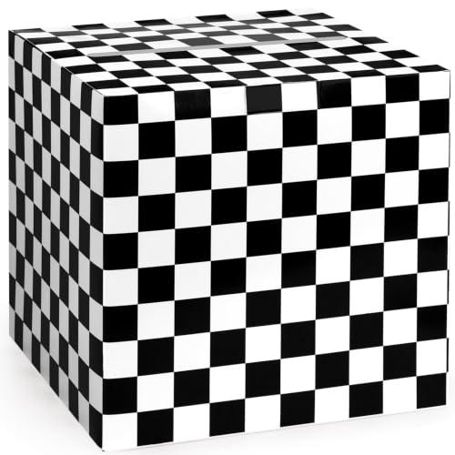 Hxezoc Racing Card Box Sports Party Favors Post Box Cardboard Receiving Money Holder for Racing Theme Wedding Reception, Baby Showers, Anniversary, Birthday Party, Table Centerpiece Decorations - style: Racing