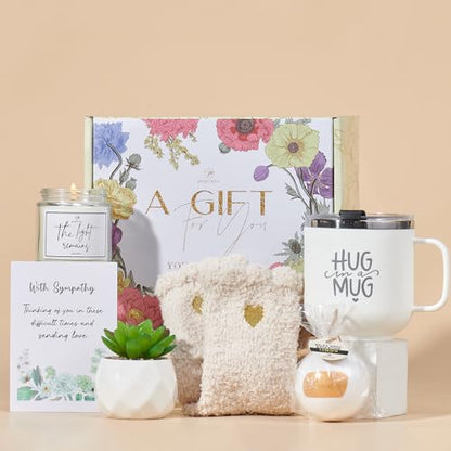 Sympathy Gift Baskets Sympathy Gifts for Loss of Loved One Dad Mom Sister Friend Bereavement Condolences Gift Basket Grief Grieving Gifts Sorry for Your Loss Care Package - size: Medium