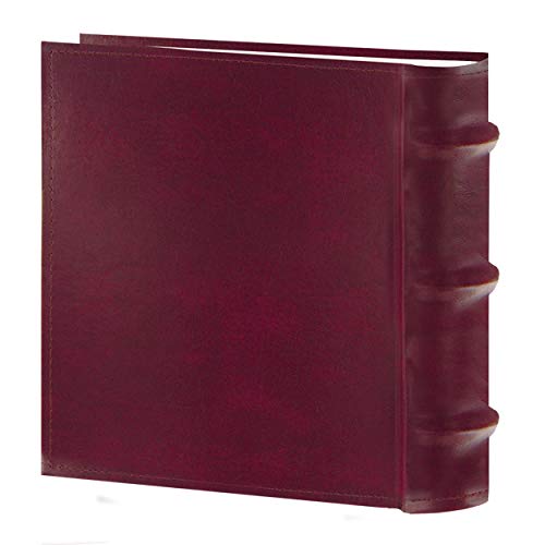 Pioneer Photo Albums 100-Pocket European Bonded Leather Photo Album for 4 by 6-Inch Prints, Burgundy (Pack of 4) - color: Burgundy, size: 4 x 6 Inch (Pack of 4)