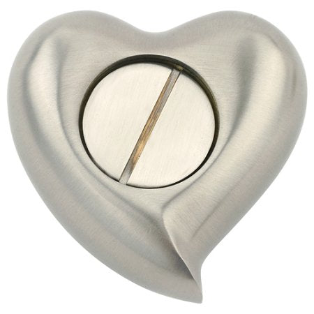 Pewterglow Heart Keepsake Cremation Urn for Ashes, Brass, Silver Urn, Keepsake Sized Cremation Urn, 3 Inches Wide - color: Pewterglow Heart