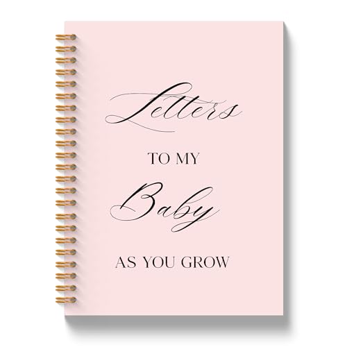 JLLBF Letters to My Baby Spiral Notebook, Baby Shower Gifts Notebooks for Expecting New Mom, Baby Journals for First Time Moms, Pregnancy Journal Notebook, 5.5x8.3 Inch - color: Letters To Baby
