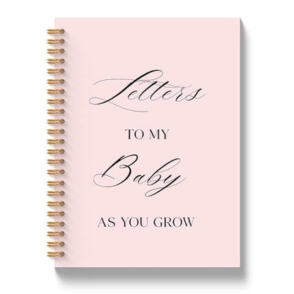 JLLBF Letters to My Baby Spiral Notebook, Baby Shower Gifts Notebooks for Expecting New Mom, Baby Journals for First Time Moms, Pregnancy Journal Notebook, 5.5x8.3 Inch - color: Letters To Baby