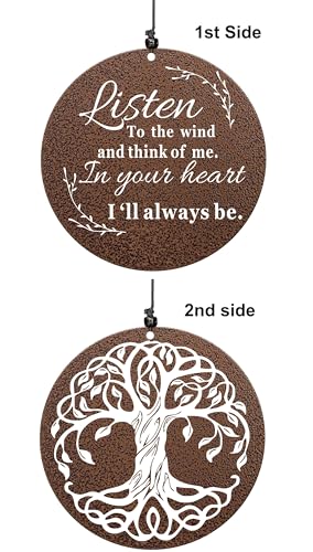 Sympathy Wind Chimes for Loss of Loved One, 40 Inch Memorial Wind Chimes for Loss of Loved Father/Mother/Lover, Commemorative Sympathy Bereavement Gifts for Condolences/Funeral (Copper)