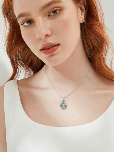 WINNICACA Urn Necklaces for Ashes 925 Sterling Silver Butterfly Hummingbird Dragonfly Teardrop Ash Necklace Cremation Jewelry Urn Pendants for Women Memorial Gifts for Birthday Christmas Funeral - style: 11-Owl Urn Necklace