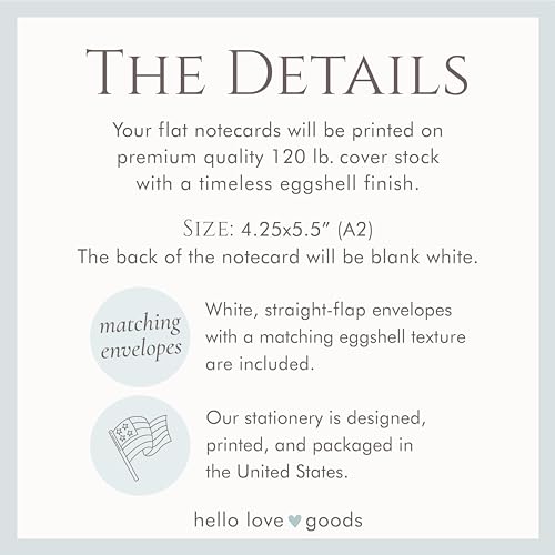 Light Blue and White Floral In Loving Memory Funeral Thank You Cards