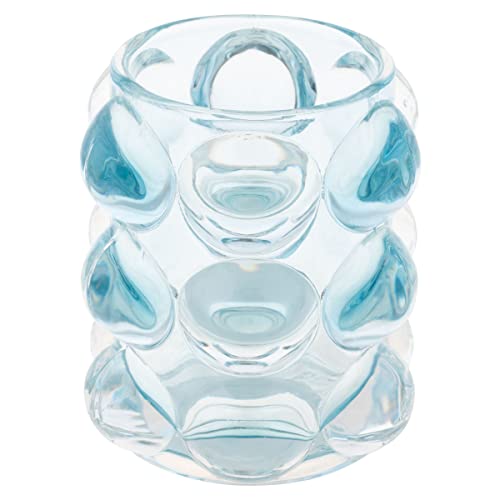 Karma, Lucia Hobnail Votive, Tea Lights Candle Holder, Glass Votive Candle Holders for Table Decorations, Baby Shower, Birthday Party, Weddings and Home Decor, Blue - color: Blue, size: One Size