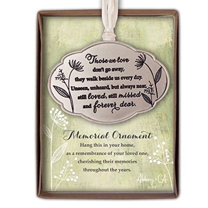 Abbey & CA Gift Those We Love Oval Ornament On White Ribbon - style: Those We Love Oval