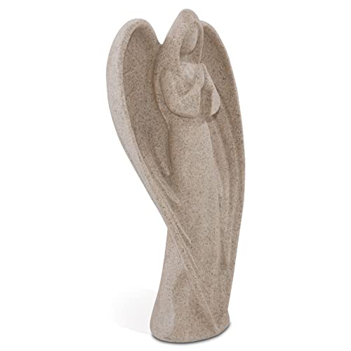 SIMON'S SHOP Praying Angel Statue, 9 Inch Spread Wings Angel Sculpture - color: Beige - Spread Wings
