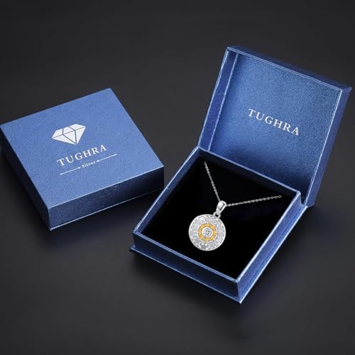 TUGHRA Mother's Day Gifts Gold Locket Necklaces for Women, 925 Sterling Silver Heart Photo Lockets Memorial Keepsake Jewelry Gift for Mom, Wife, Daughter - style: 6958-Sunflower