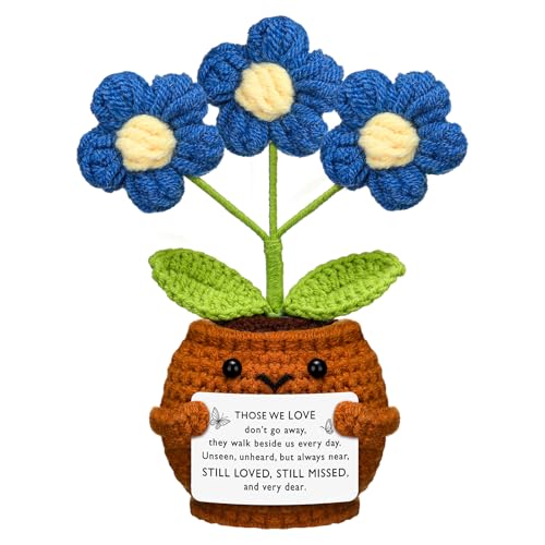 Janinka Sympathy Gift Loss of Loved One,Dark Blue Daisy,Those We Love - color: Dark Blue Daisy, style: Those We Love
