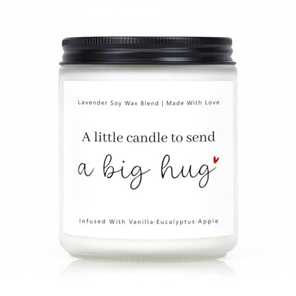 Thinking of You Gifts for Women, Big Hug Candle Get Well Candle | Sympathy, Cheer Up, Comfort Gifts, Feel Better Inspirational Gift, Send A Big Hug Candle 7Oz Lavender Scented Candle - color: Big Hug Candle
