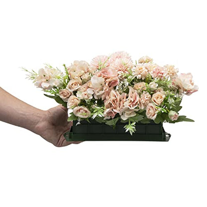 Beaming Monk Floral Foam Cage – 2-Pack Foam Brick Holders for Artificial Flower Arrangements – Includes Zip Ties – Secure Floral Design Base for DIY & Event Decor