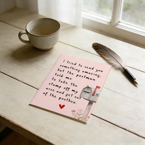 Funny Birthday Card for Women, Men, Dad, Mom, Brother, Sister, Husband, Friend, and Anyone Rude Anniversary Card - color: DTK-297