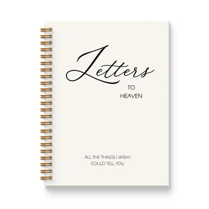 Letters to Heaven Notebook Journal 5.5x8.3, Grief Journal for Women, Memorial Sentimental Gifts, Sympathy Gifts for Loss of Loved One, Spiral Hardcover Notebook - color: Heaven