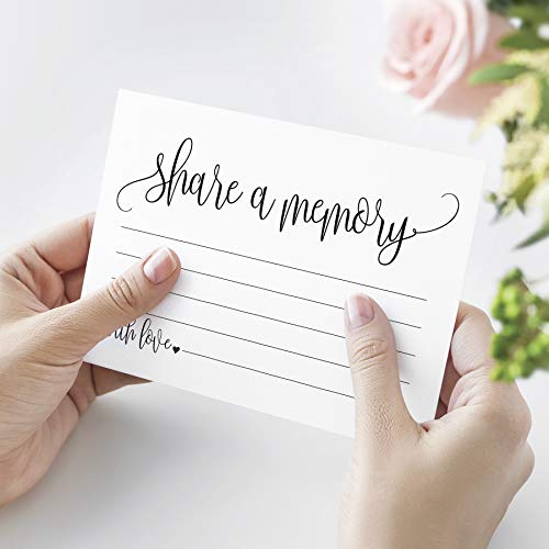 Bliss Collections Share a Memory Cards Heart Script, Cards for Weddings - style: Heart Script