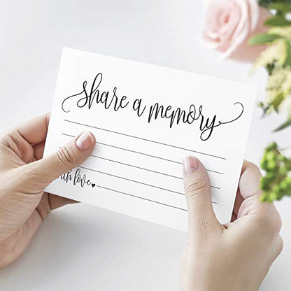 Bliss Collections Share a Memory Cards Heart Script, Cards for Weddings - style: Heart Script