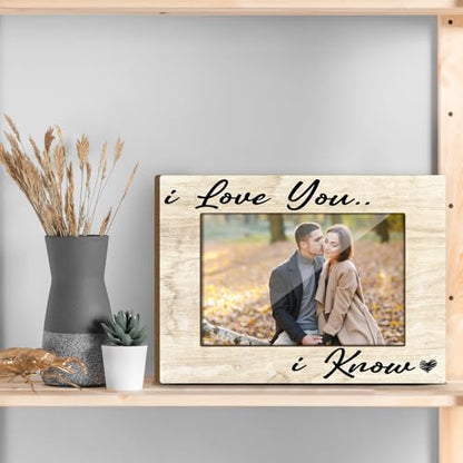 Couple Picture Frame Wooden Picture Frames Gifts for Couples Picture Frames for Desk Things to Get Your Girlfriend Modern Picture Frames Couple Things Picture Gifts Picture Frame 4x6 - Jk0260 - color: XK19