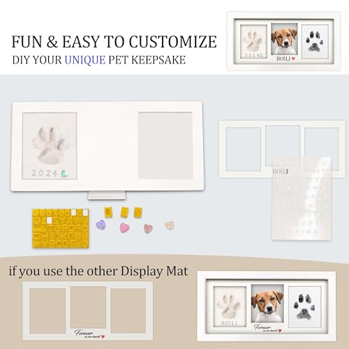 MYPAWLETS Paw Print Frame Kit,Dog/Cat Paw Print Keepsake,XL White - color: Extra Large-white