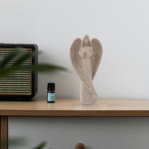 SIMON'S SHOP Praying Angel Statues, 9'' Remembrance Angel Sculpture - color: Beige - Sheltering Wings