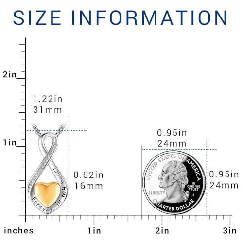 Eusense Cremation Jewelry for Ashes Urn Necklace to Put Ashes In 925 Sterling Silver Memorial Pendant Tree of Life Infinity Urn Necklaces for Ashes Necklace for Women Men - style: G-Infinity Urn Necklace-Gold Plated