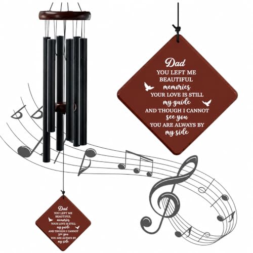 Memorial Sympathy Gifts for Loss of Dad,36“ Memorial Wind Chimes | Sympathy Gift, Bereavement Gifts for Loss of Father, Windchimes in Memory of Dad, for Garden, Patio Decoration - size: 36"Memorial Dad