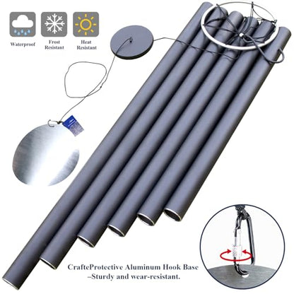 ASTARIN 90 Inch Wind Chimes for Outside with Precision Tuned - size: 90“-Black