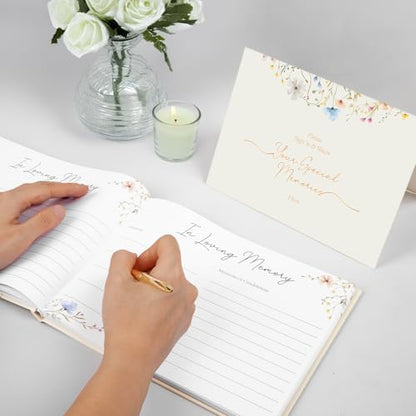 Funeral Guest Book for Memorial Service, Celebration of Life Guest Book - style: in loving memory