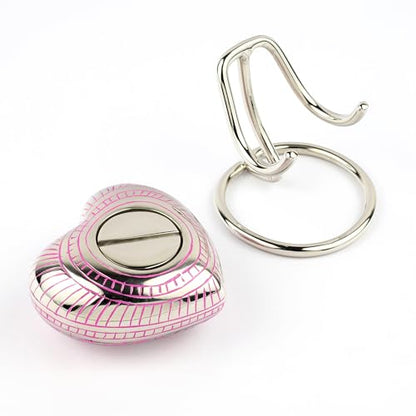 Heart Shaped Brass Small Urn for Human Ashes Keepsake with Engraved Butterfly – Mini Cremation Urn with Velvet Box & Brass Stand – Memorial Keepsake for Ashes of Adult Male, Female and Infant (Pink) - color: Pink