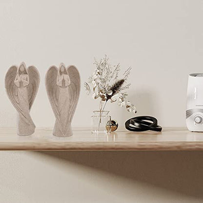 SIMON'S SHOP Praying Angel Statues, 9'' Remembrance Angel Sculpture - color: Beige - Sheltering Wings