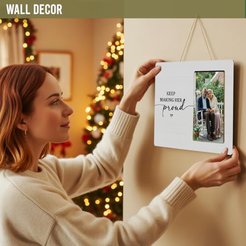 Memorial Gifts Picture Frame for Loss of Dad Grandpa Son, Sympathy Remembrance Gifts Frame for Loss of Papa, Keep Making Him Proud - color: Him