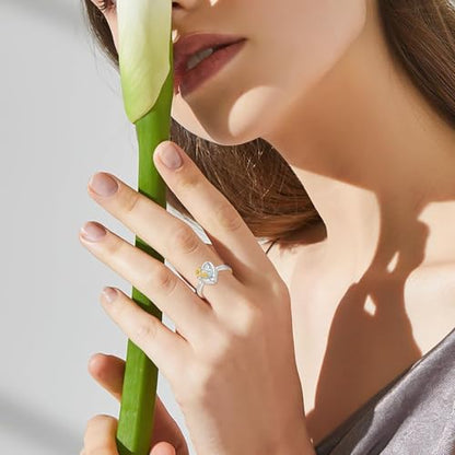 Hummingbird Cremation Urn Rings Holds Loved Ones Ashes 925 Sterling Silver Cremation Keepsake Ring Jewelry for Women
