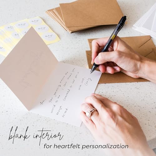 Durabasics 120 Thank You Cards with Envelopes to Express Gratitude – Wedding Thank You Cards with Envelopes & Stickers - For Any Occasion - Bridal Shower, Engagement, Graduation & More, 4" x 6" - color: Thank you Very Much 120PCS