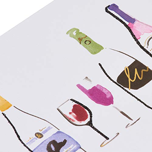 Papyrus Blank Card - Suitable for Mother's Day, Birthday, Friendship (Wine Bottles) - color: Wine Bottles