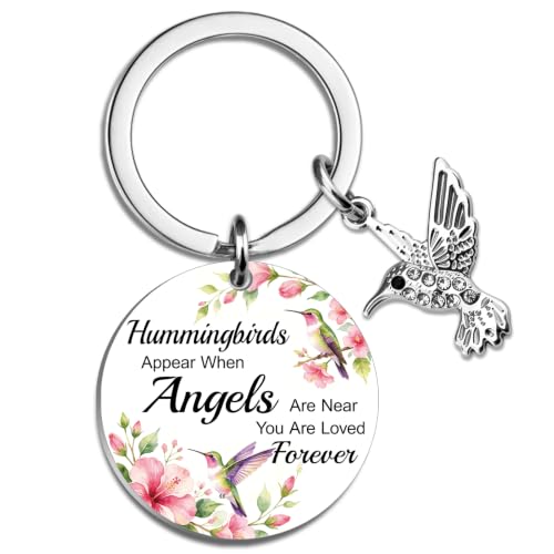 Hummingbird Keychain Grief Gifts for Women Hummingbird Gifts | Condolences Gift Basket for Loss Bereavement Sympathy Gifts for Loss of Loved One Mother Son Husband Daughter Friends
