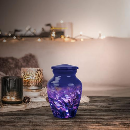 Purple Butterfly Urns for Human Ashes Adult Man & Women, Small Keepsake Urn for Human Ashes Adult Male, Mini Cremation Urns 3Inch - color: Purple Butterfly Urn
