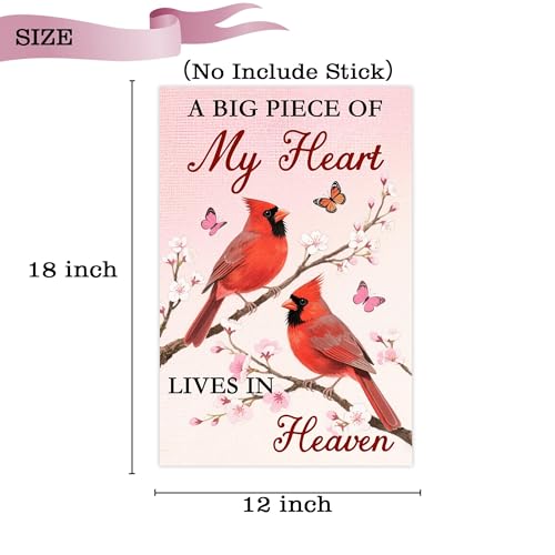 Memorial Garden Flags 12x18 Inch Double Sided Cemetery Flag Bereavement Yard Decorationign Remembrance Banner Sympathy Flag
