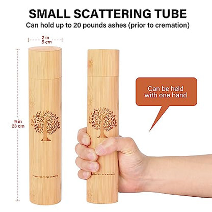 Very100 Small Scattering Urns for Human Ashes Adult,9''x2'' Scattering Tubes for Human Ashes,Eco Friendly Biodegradable Urns for Human Ashes(Set of 2,Tree of Life Pattern) - size: Small,set of 2,tree of life