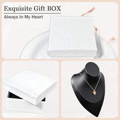 Paw Print Heart Pet Ashes Memorial Necklace with Mini Inner Box-Rose Gold | Pet Cremation Jewelry for Ashes, Cremation Urn Jewelry to Hold Dog & Cat Ashes Pendant with Box Filling Tools - color: Rose Gold