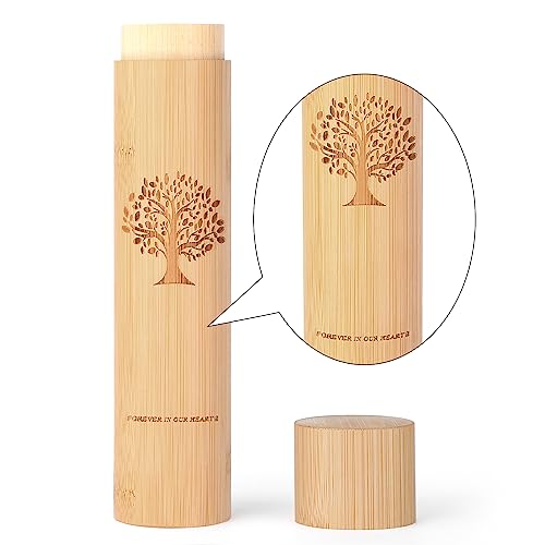 Very100 Small Scattering Urns for Human Ashes Adult,9''x2'' Scattering Tubes for Human Ashes,Eco Friendly Biodegradable Urns for Human Ashes(Set of 2,Tree of Life Pattern) - size: Small,set of 2,tree of life