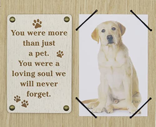 Dog Died Sympathy Gift, Pet Remembrance Picture Frame for Loss, Gifts for Dogs That Passed Away, Pet Memorial Keepsake Frame for Loss, 4 x 6 frames for pictures, lost dog sympathy gift - size: Loving Soul Dog
