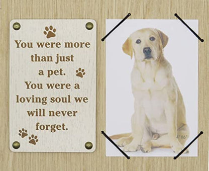 Dog Died Sympathy Gift, Pet Remembrance Picture Frame for Loss, Gifts for Dogs That Passed Away, Pet Memorial Keepsake Frame for Loss, 4 x 6 frames for pictures, lost dog sympathy gift - size: Loving Soul Dog