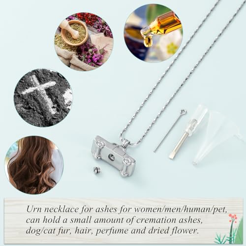 Imrsanl Cremation Jewelry Pick Up Truck Urn Necklace | Memorial Pendant Keepsake, Ashes Necklace for Men Women, Loved Ones Ash Holder - color: Customize
