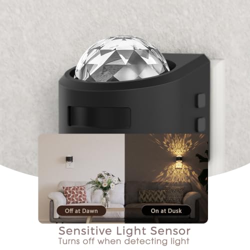 Briignite Motion Sensor Night Light Projector Dimmable Warm White Rotatable - color: Black-Motion