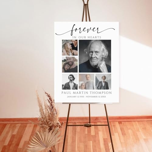 Funeral Welcome Sign, Celebration of Life Signs, Sign For Memorial #19 - color: Version #18