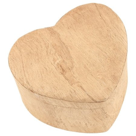 Woodgrain Heart Biodegradable Cremation Urn for Ashes, Earth Friendly Urn for Ground Burial, Eco Urn for Ashes, Adult Sized Cremation Urn