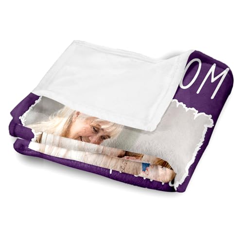 Arovene Ship Next Day, Custom Memorial Blanket with Photo - Printed in USA, A Hug from Heaven Blanket, Personalized Sympathy Gifts for Loss of Loved One Dad Mom Husband Wife Friend Dog Memorial Gifts - color: Style 08