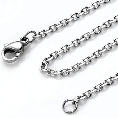 Zysta Silver Round Locket Pendant Necklace 30mm Glossy Stainless Steel Clear Glass Living Memory Floating Charms Stone Storage - color: Silver-Glitter Matte-25mm