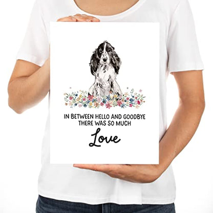 Andaz Press Jumbo Pet Sympathy Card with Envelope, Sorry For Your Loss Card, Cocker Spaniel, Loss Of Pets Dog Grief Bereavement Card with Big Blank Space to Send to Friends, Family, 8.5" x 11", 1-Pack - color: Cocker Spaniel